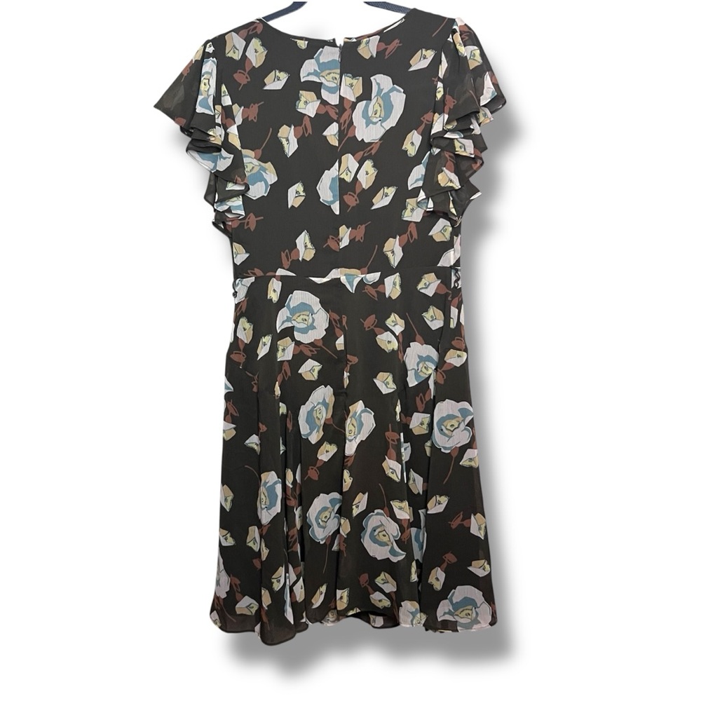 Lauren Ralph Lauren Women’s Floral Georgette Flutter-Sleeve Dress - Picture 2 of 3